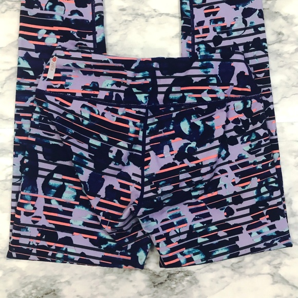 Zella Multicolor Striped Splatter Leggings XS - Picture 5 of 8